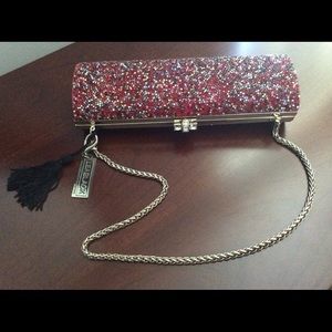 Lea Black Candy Roll Multitoned Clutch